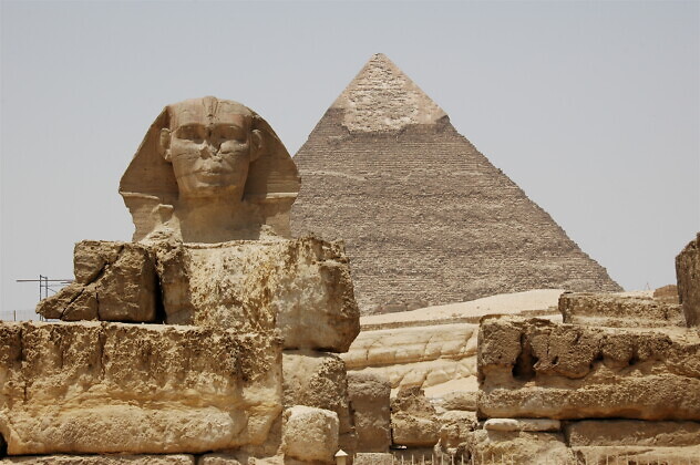 Sfinxen i Egypten