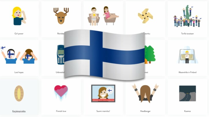 Finlands egna uppsättning nationella emojier.